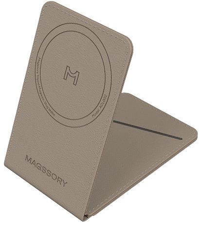 Чехол-бумажник Magssory Tripod Magnetic Vlog Wallet, MagSafe, латте Фото-5