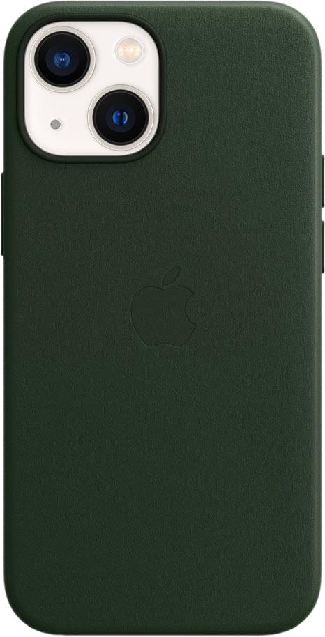 Чехол MagSafe для iPhone 13 mini, кожа, «зелёная секвойя»