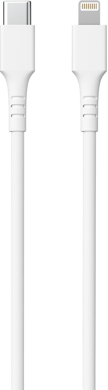 

Кабель moonfish USB-C - Lightning, 1м, 3A, вспененный силикон, белый, Кабель USB-C - Lightning, 1м, 3A, вспененный силикон, белый