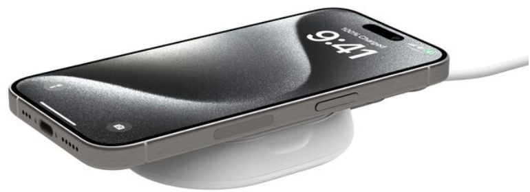 Беспроводное зарядное устройство Belkin Boost Charge Pro Convertible MagSafe Qi2, 15 Вт, белый Фото-5