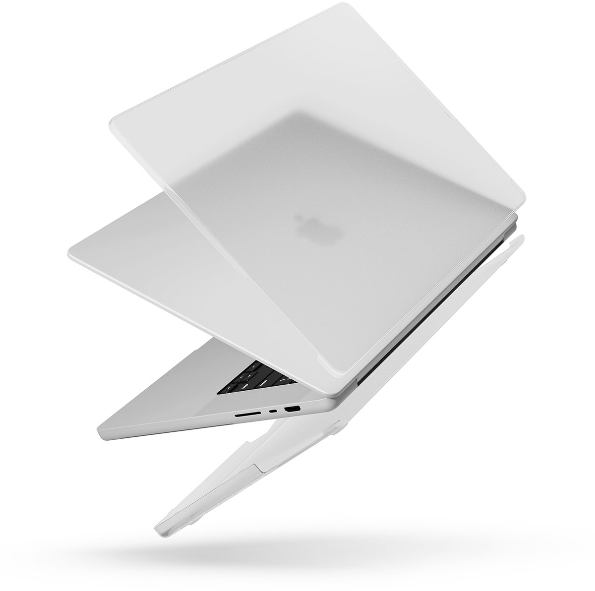 Накладка Uniq Claro для Macbook Pro 14" M1-М5 (2021-2025), матовый прозрачный