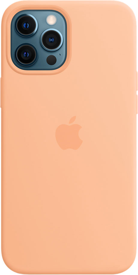 Чехол MagSafe для iPhone 12 Pro Max, силикон, светло-абрикосовый
