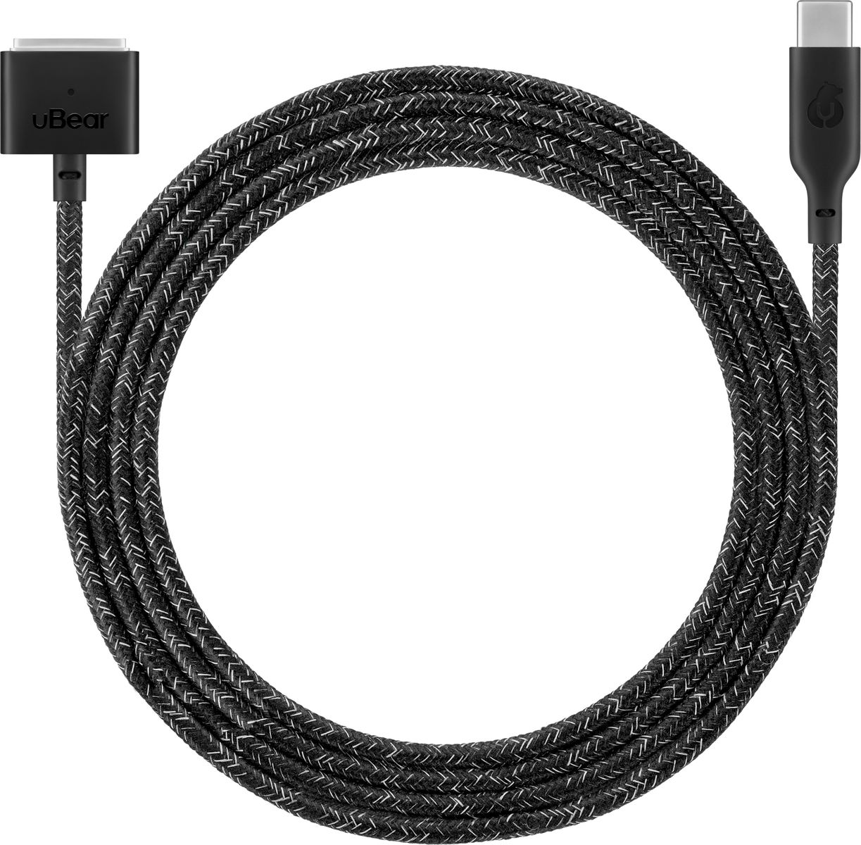 Кабель зарядный uBear Trend Cable USB-C - MagSafe 3, 2.4м, черный