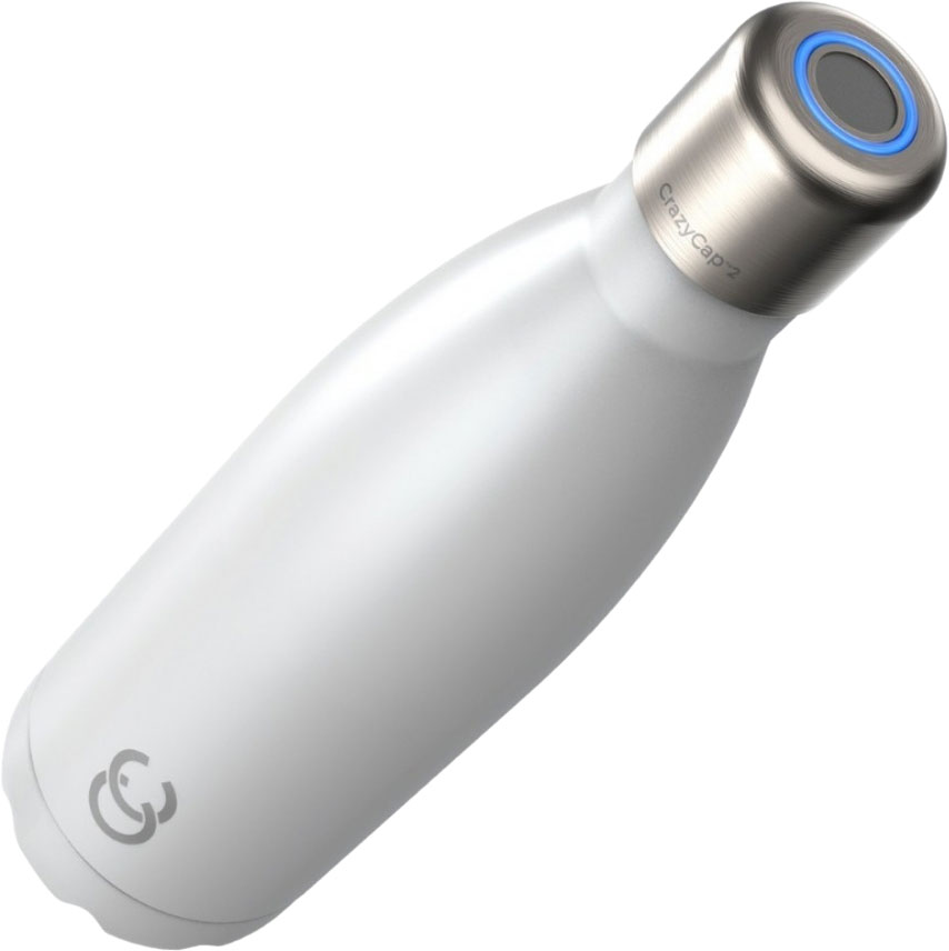 фото Умная бутылка для воды с уф-стерилизатором, белый crazycap