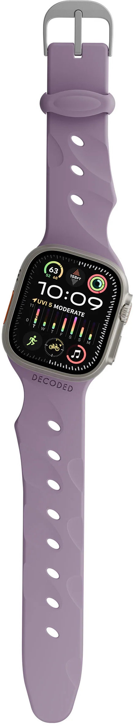 

Ремешок Decoded Silicone Ares Splice для Apple Watch 42/44/45/49mm, фиолетовый, Ремешок Silicone Ares Splice для Apple Watch 42/44/45/49mm, фиолетовый