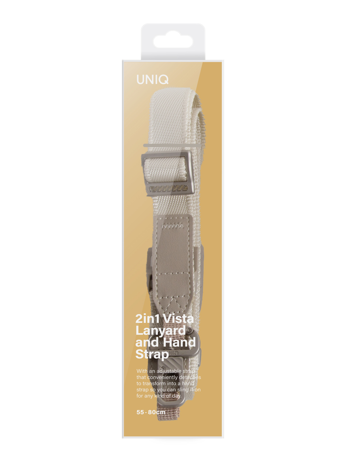 Шнурок на руку Uniq Vista 2-in-1 Lanyard, белый Вид№2