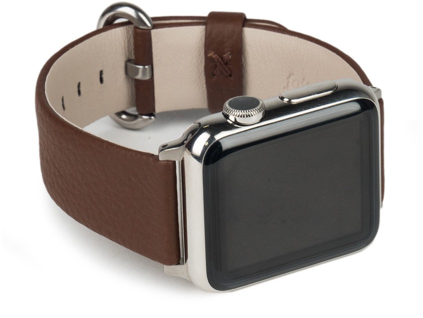 

Ремешок Marcel Robert для Apple Watch 42/44 мм, теленок, коричневый, Ремешок для Apple Watch 42/44 мм, теленок, коричневый