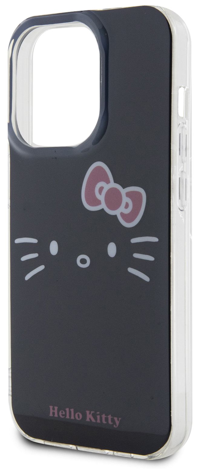 Бренд Чехол Hello Kitty Face для iPhone 15 Pro, черный