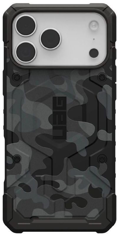 

Чехол UAG Pathfinder MagSafe для iPhone 17 Pro Max, черный камуфляж, Чёрный камуфляж, Чехол Pathfinder MagSafe для iPhone 17 Pro Max, черный камуфляж
