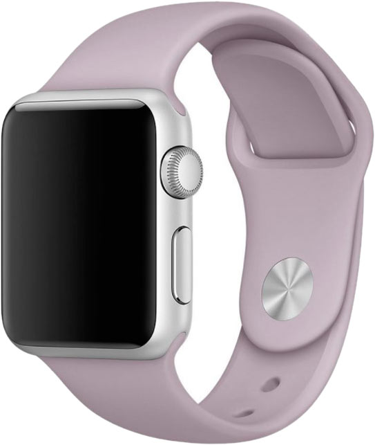 Ремешок для Apple Watch 38/40мм, силикон, светлая лаванда