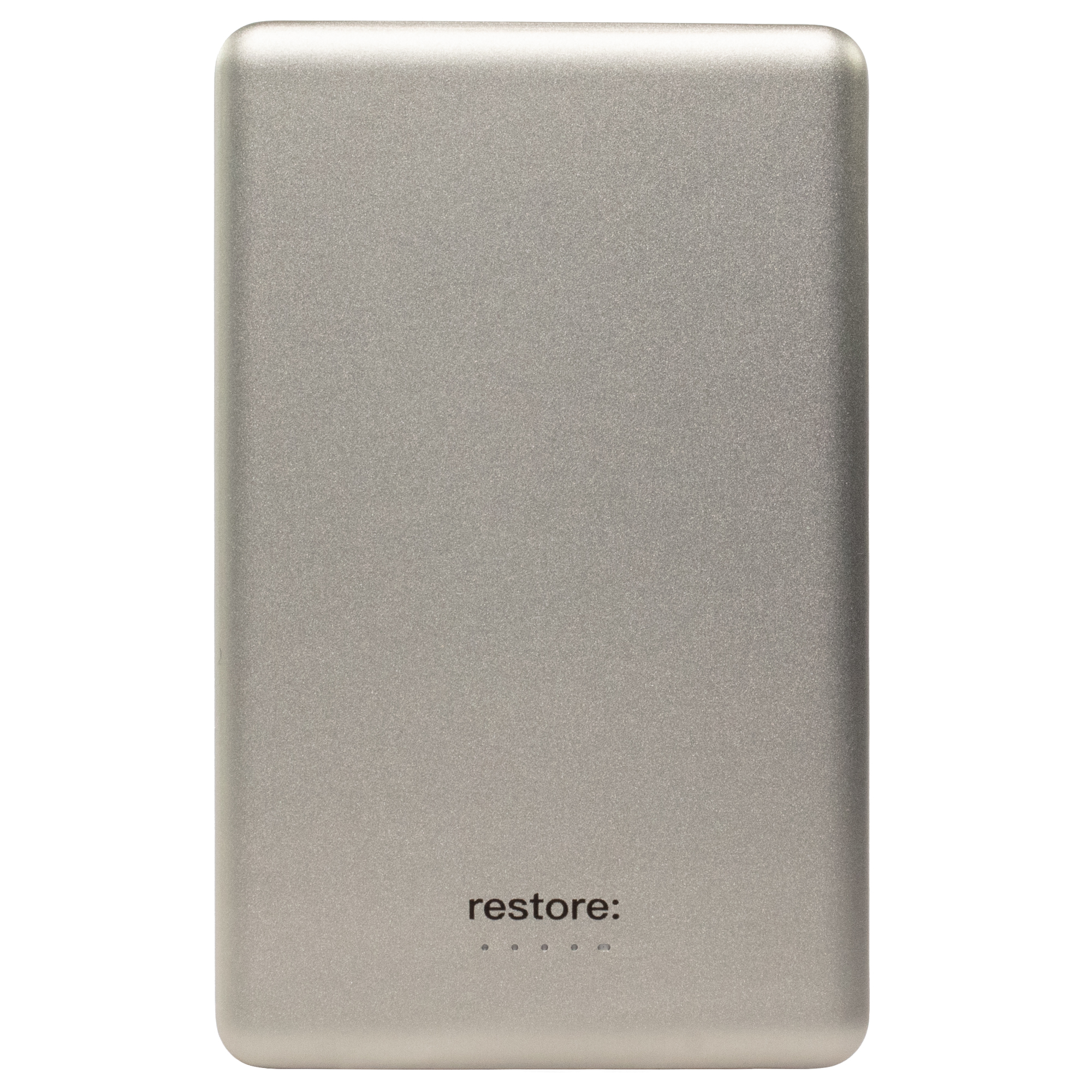 restore: Внешний аккумулятор hello, world! Magsafe, 5000 mAh, титановый