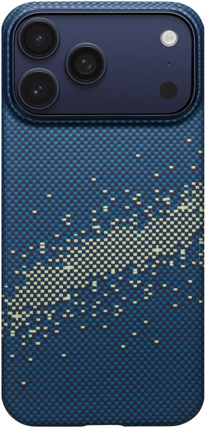 

Чехол Pitaka Slim Case Milky Way Galaxy для iPhone 17 Pro Max, синий, Чехол Slim Case Milky Way Galaxy для iPhone 17 Pro Max, синий