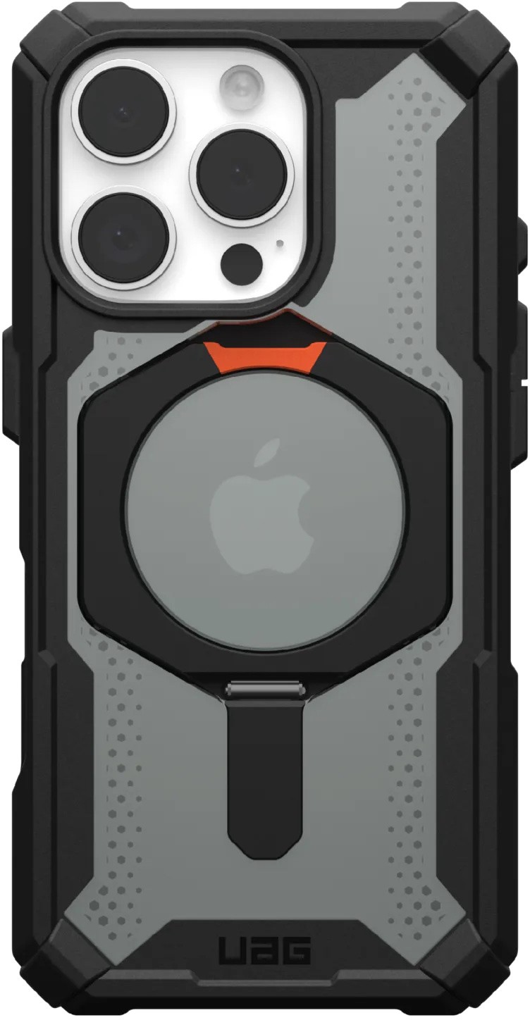 Бренд Чехол UAG Plasma XTE MagSafe для iPhone 16 Pro, черный+оранжевый