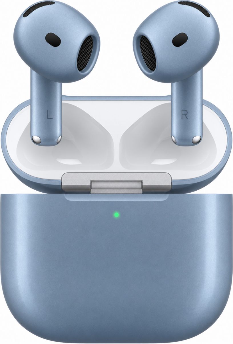 Наушники Apple AirPods Wireless Charging Case (5-го поколения, 2026) с шумоподавлением, небесно-голубой