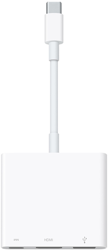 

Адаптер Apple USB-C Digital AV Multiport, Белый, Адаптер USB-C Digital AV Multiport
