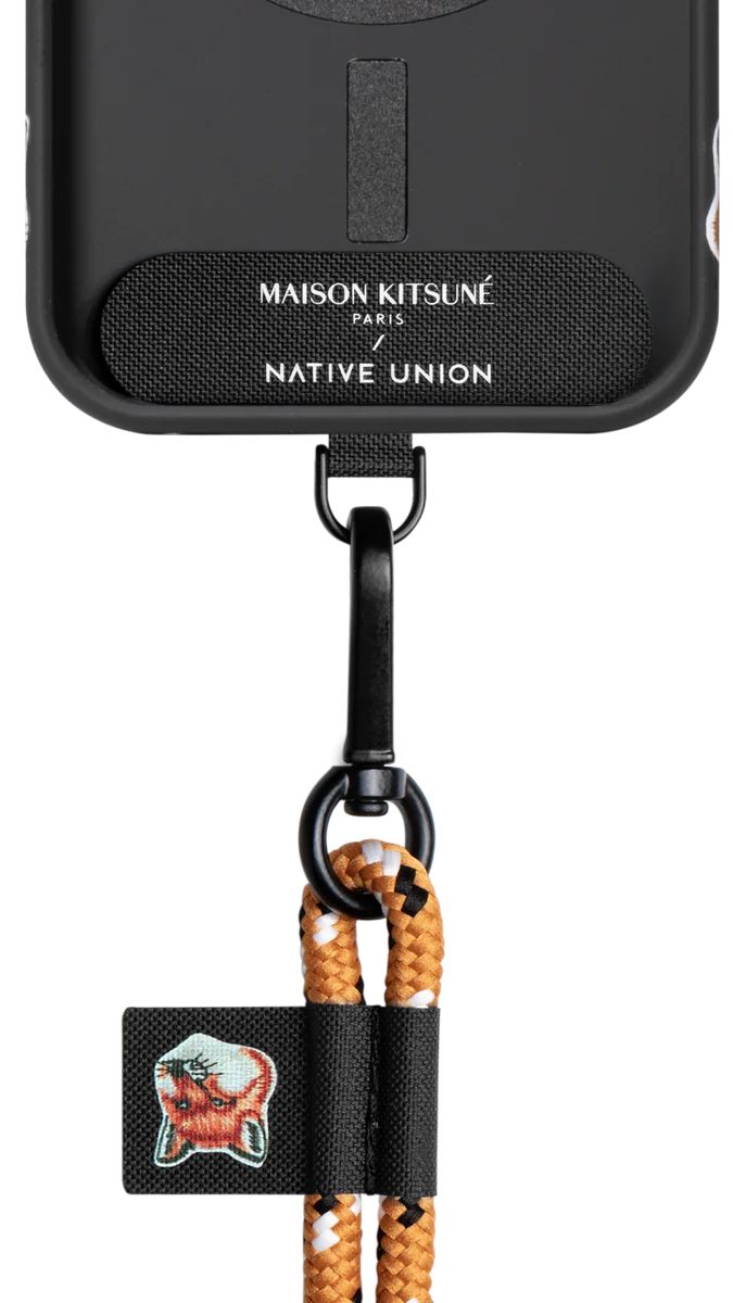 Бренд Регулируемый шнурок Native Union Fox Head Universal Sling для iPhone, нейлон, черный