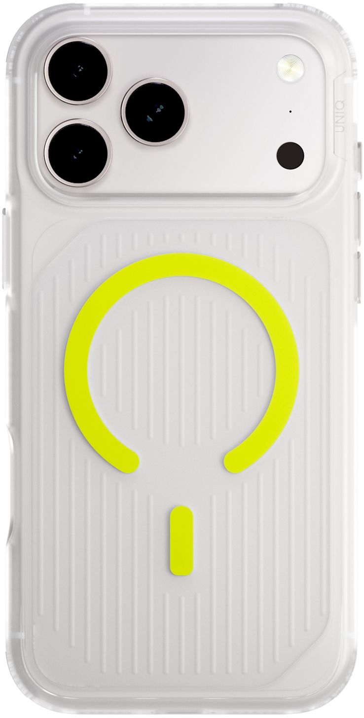 Uniq Чехол Combat Active Frost Clear Magsafe для iPhone 17 Pro Max, лайм