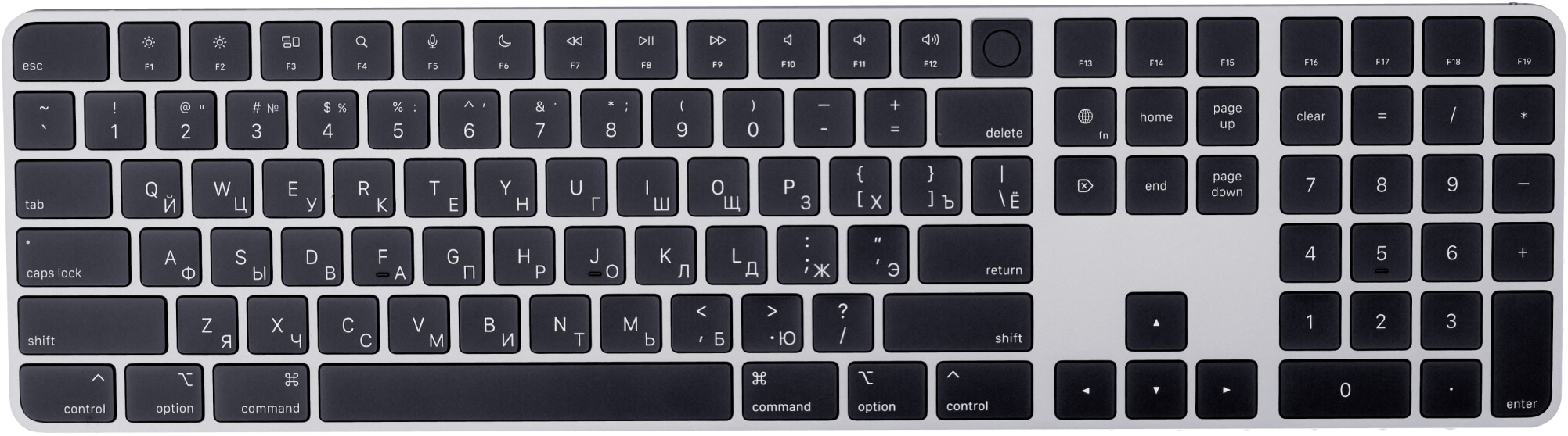   restore Apple Клавиатура Magic Keyboard с Touch ID и цифровой панелью для Mac с чипом черный