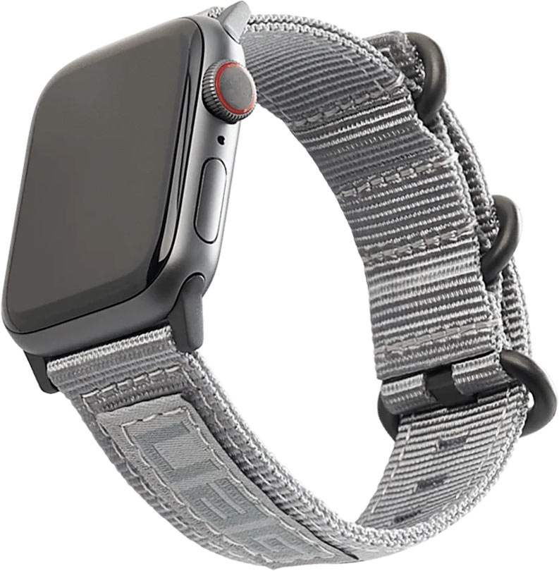 Ремешок Nato для Apple Watch 38/40 мм, нейлон, серый