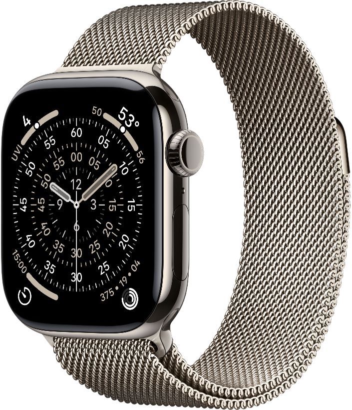 

Умные часы Apple Watch Series 11, 42 mm, GPS+Cellular, Natural Titanium Natural Milanese Loop, Бежевый, Умные часы Watch Series 11, 42 mm, GPS+Cellular, Natural Titanium Natural Milanese Loop