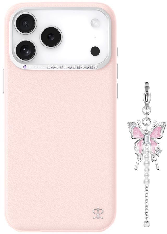 

Чехол PYNANA Starry Series MagSafe для iPhone 17 Pro, розовый, Чехол Starry Series MagSafe для iPhone 17 Pro, розовый