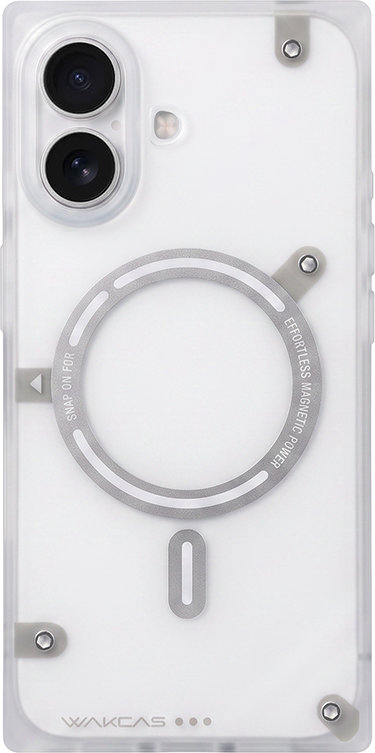 Чехол Wakcas Silver для iPhone 17, серебристый