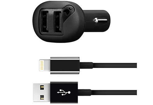 Автомобильное зарядное устройство Car Charger 2 USB, 4.8 A, черное