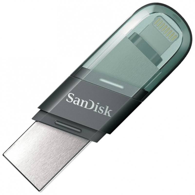 Флэш-накопитель SanDisk iXpand Flip 256 Гб, Lightning - USB-A, черный SDIX90N-256G-GN6NE