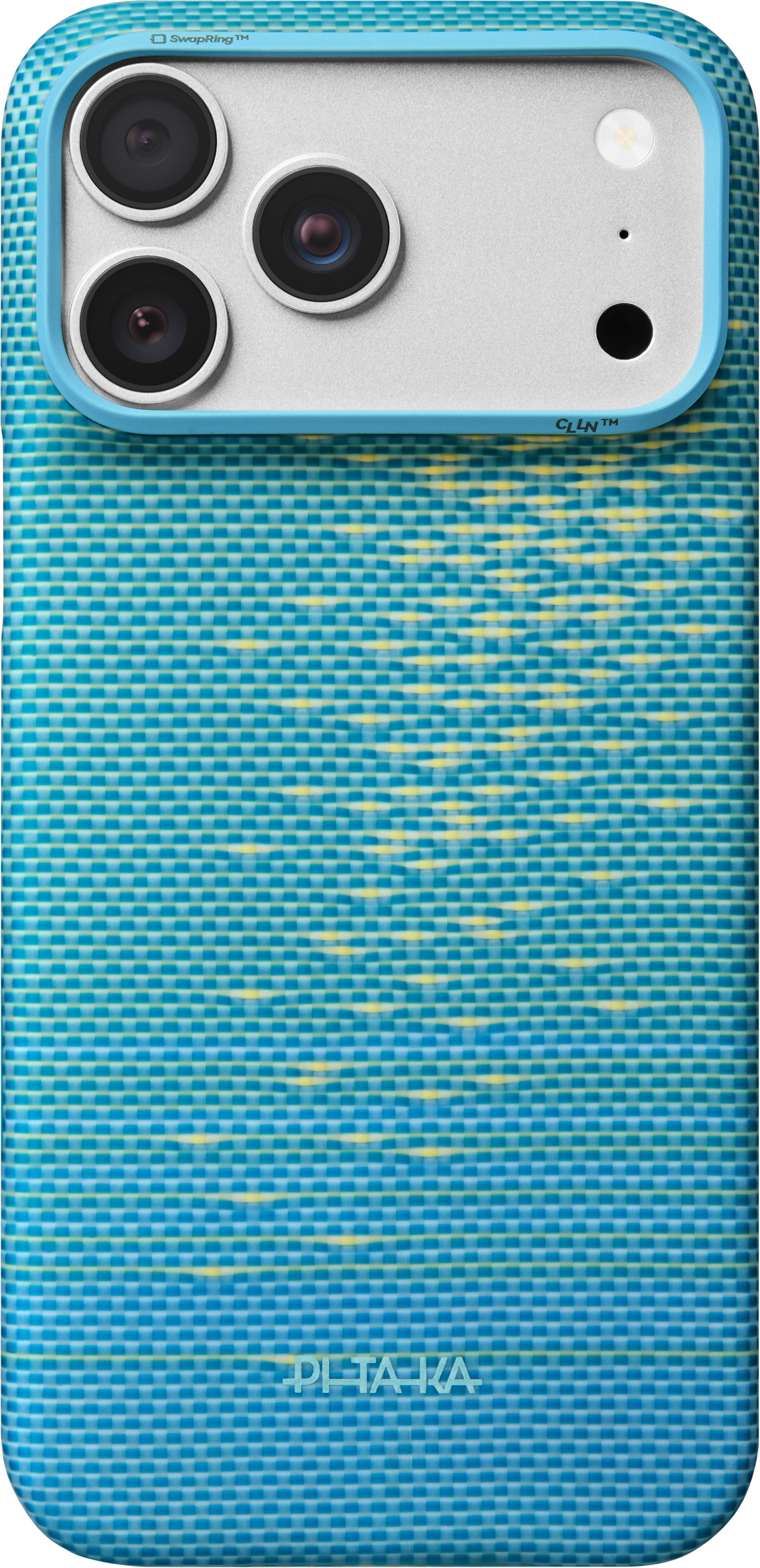 Чехол Pitaka Glints of Gold Edge Case для iPhone 18 Pro Max, голубой