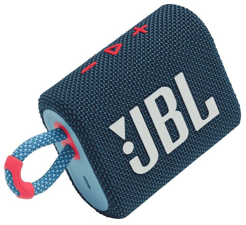 Акустика портативная JBL Go 3, синий/розовый JBLGO3BLUP, цвет сине-розовый - фото 3