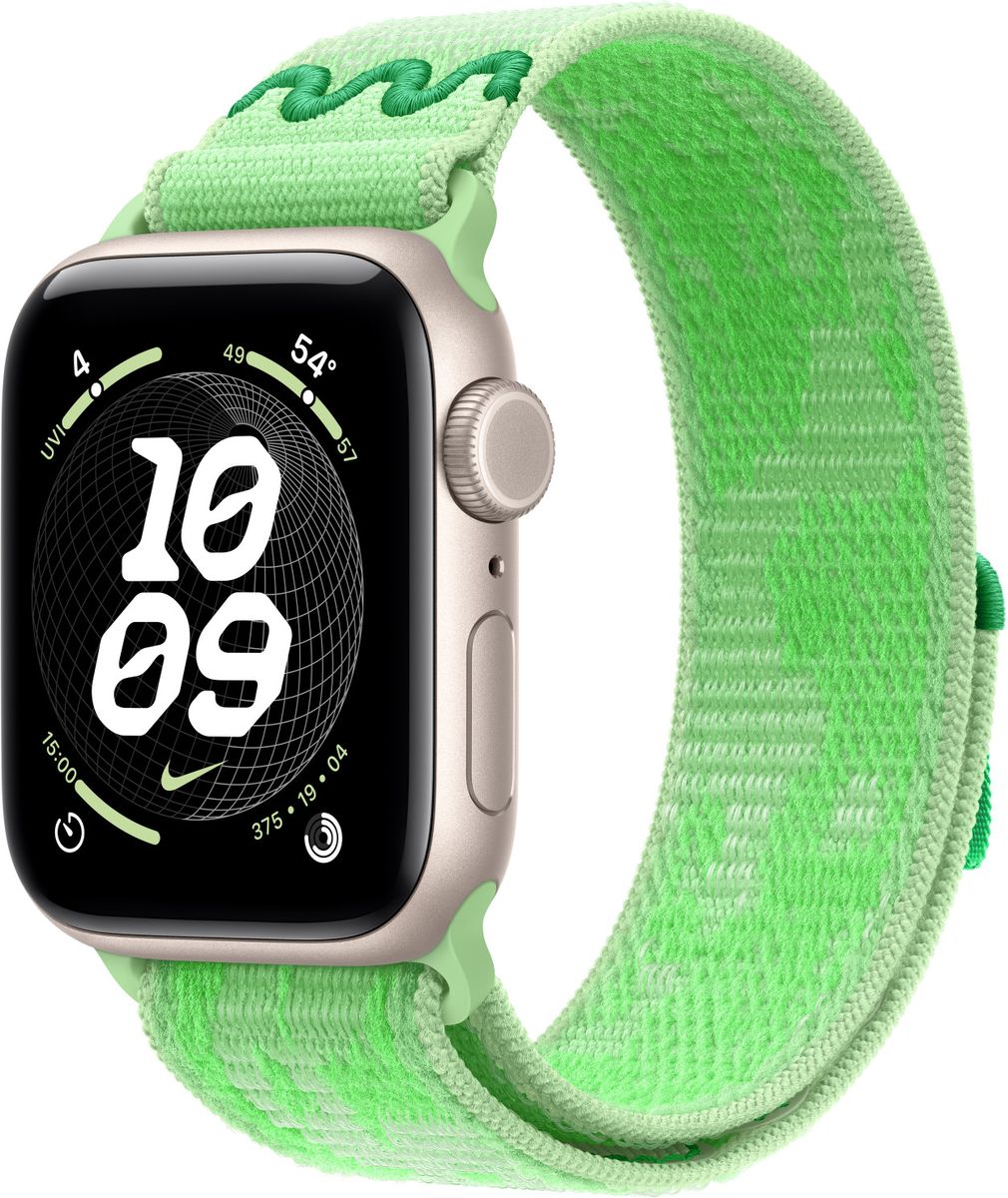 Спортивный ремешок Nike для Apple Watch 40 мм, Green Spark