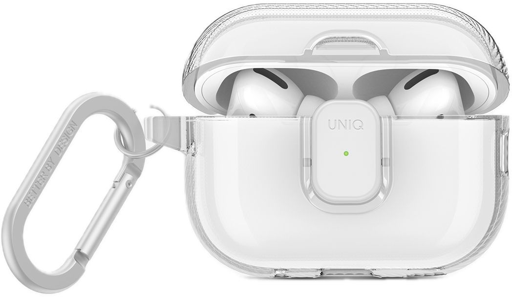 

Чехол Uniq Glase PRO TPU Lock Glossy Clear для AirPods Pro 2, прозрачный, Чехол Glase PRO TPU Lock Glossy Clear для AirPods Pro 2, прозрачный