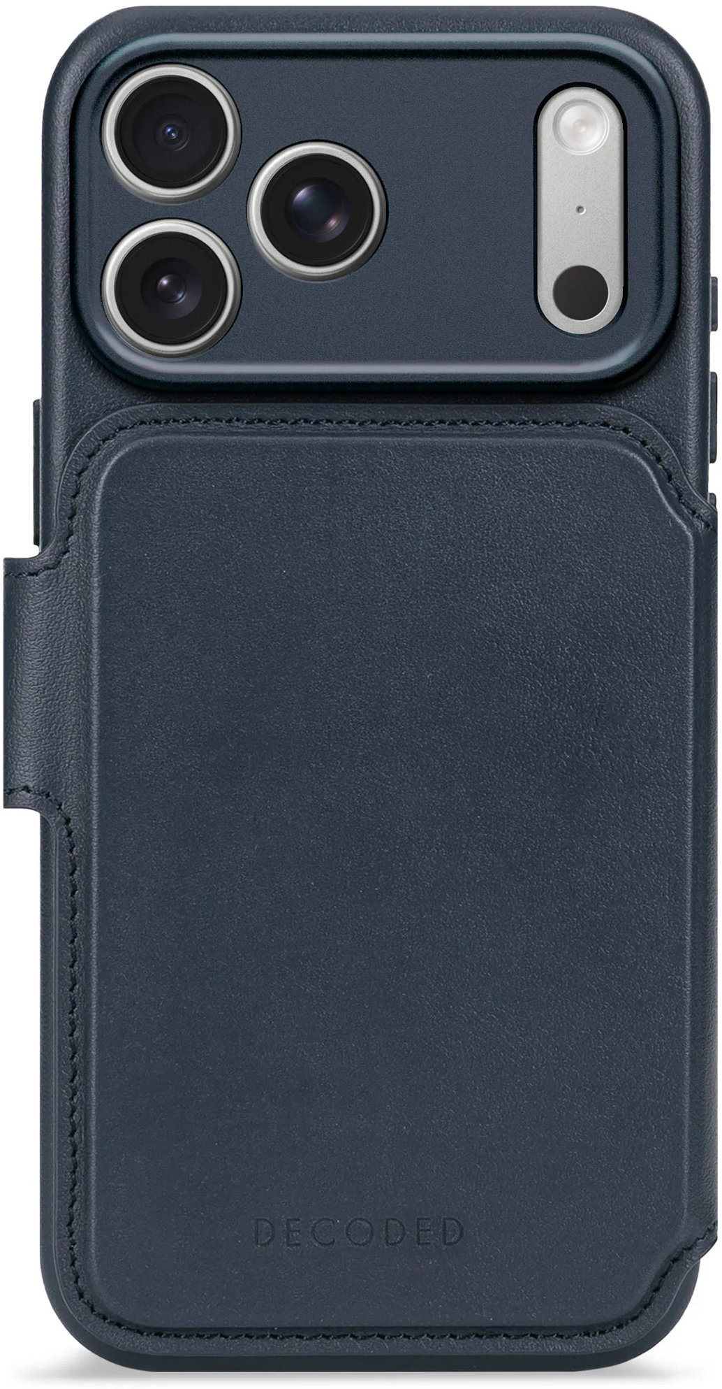 

Чехол Decoded Leather Detachable Wallet Case для iPhone 17 Pro Max, кожа, темно-синий, Чехол Leather Detachable Wallet Case для iPhone 17 Pro Max, кожа, темно-синий