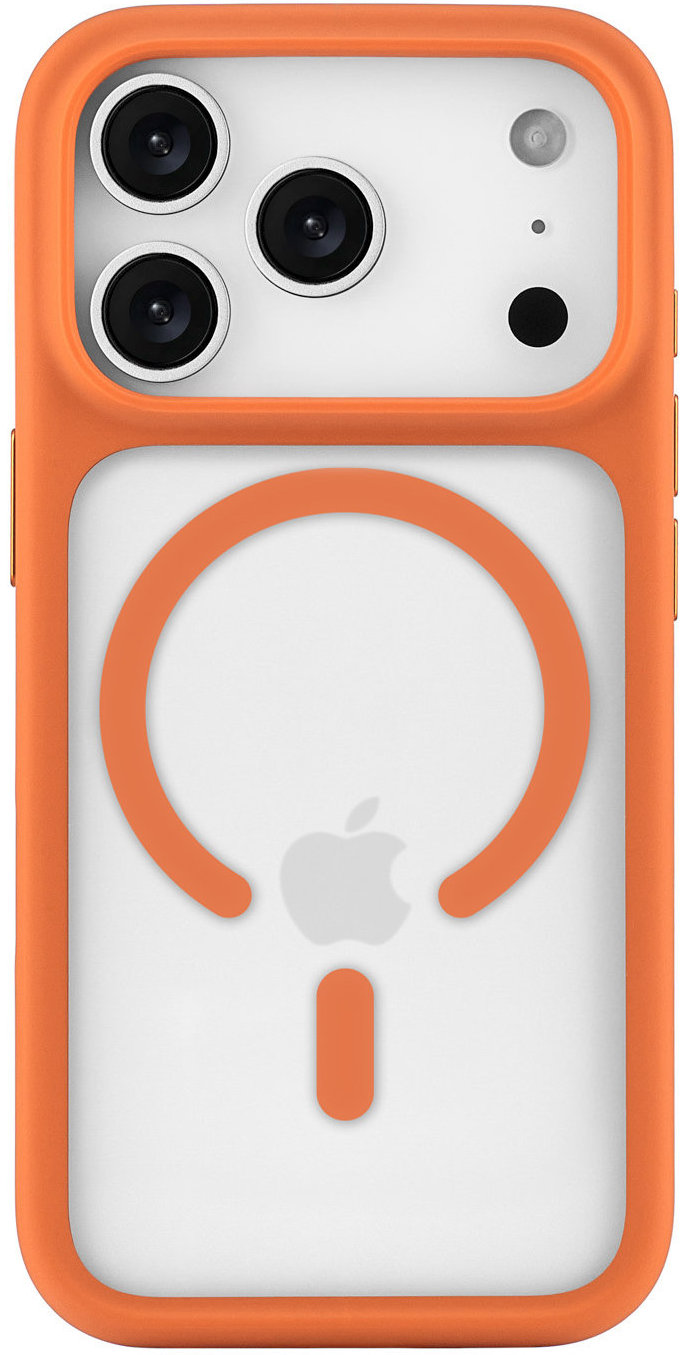 

Чехол uBear Shade Case MagSafe для iPhone 17 Pro, оранжевый, Чехол Shade Case MagSafe для iPhone 17 Pro, оранжевый