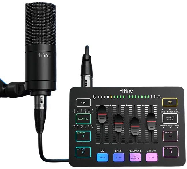 Микшер Fifine Mixer SC3, черный Фото-2