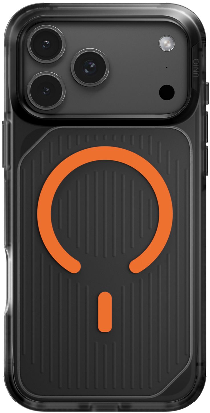 

Чехол Uniq Combat Active Frost Clear Magsafe для iPhone 17 Pro Max, оранжевый, Чехол Combat Active Frost Clear Magsafe для iPhone 17 Pro Max, оранжевый