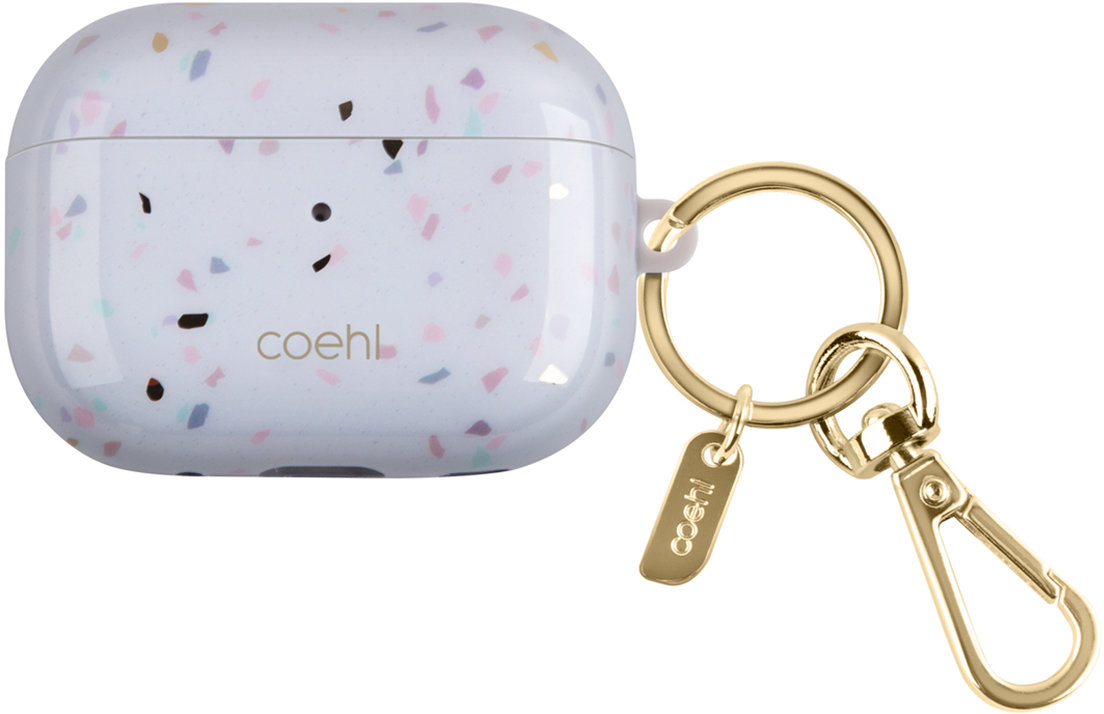 

Чехол Uniq COEHL Terrazzo Sandstone для AirPods Pro 2, голубой, Чехол COEHL Terrazzo Sandstone для AirPods Pro 2, голубой