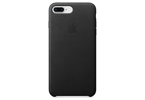 

Apple Чехол Leather Case для iPhone 8/7 Plus чёрный, Черный