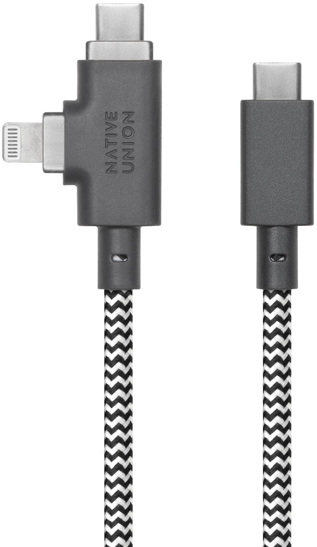 Бренд Кабель Native Union USB-C/Lightning, 240 Вт, 2,4 м, зебра