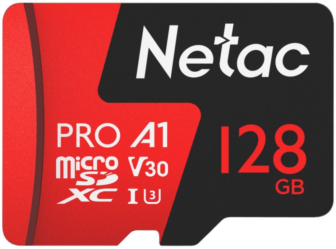 

Карта памяти Netac Pro microSDXC, 128 ГБ, черный, Карта памяти Pro microSDXC, 128 ГБ, черный