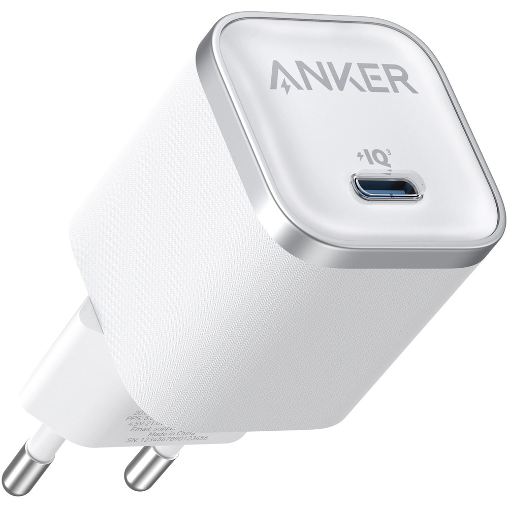 

Сетевое зарядное устройство Anker Nano USB-C, 45Вт, белый, Сетевое зарядное устройство Nano USB-C, 45Вт, белый