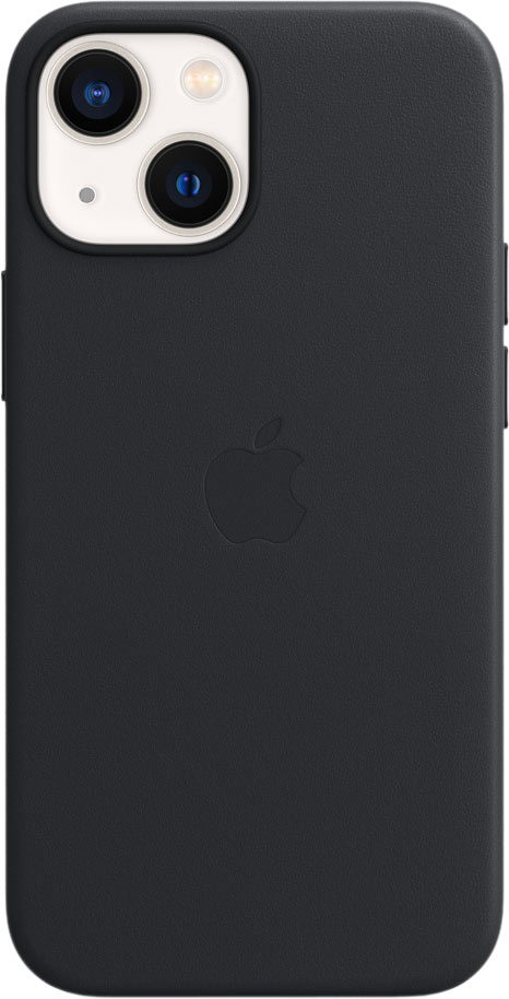 Чехол MagSafe для iPhone 13 mini, кожа, «тёмная ночь»