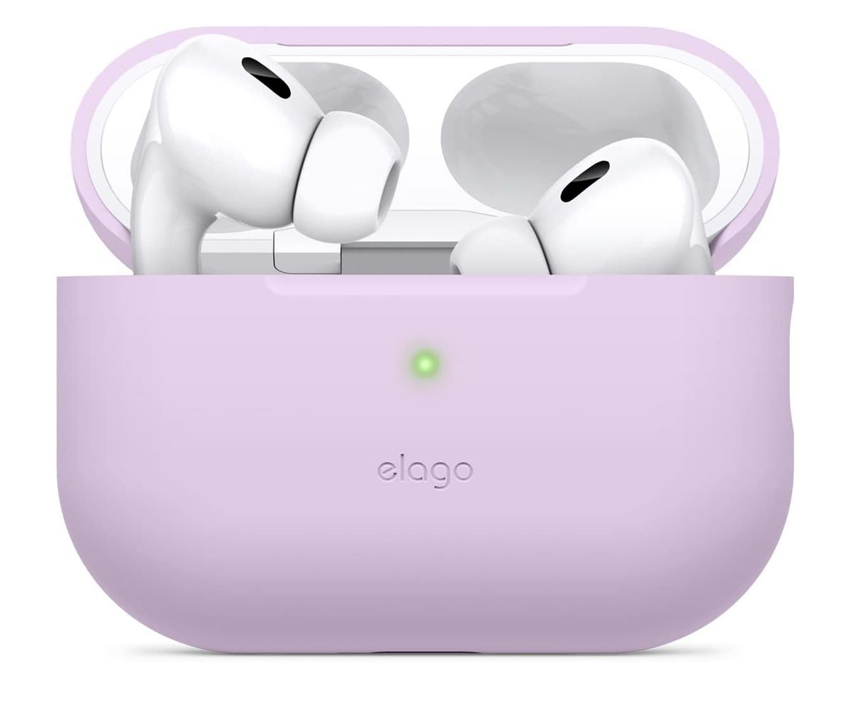 Чехол Elago Silicone для AirPods Pro 2, силикон, лавандовый