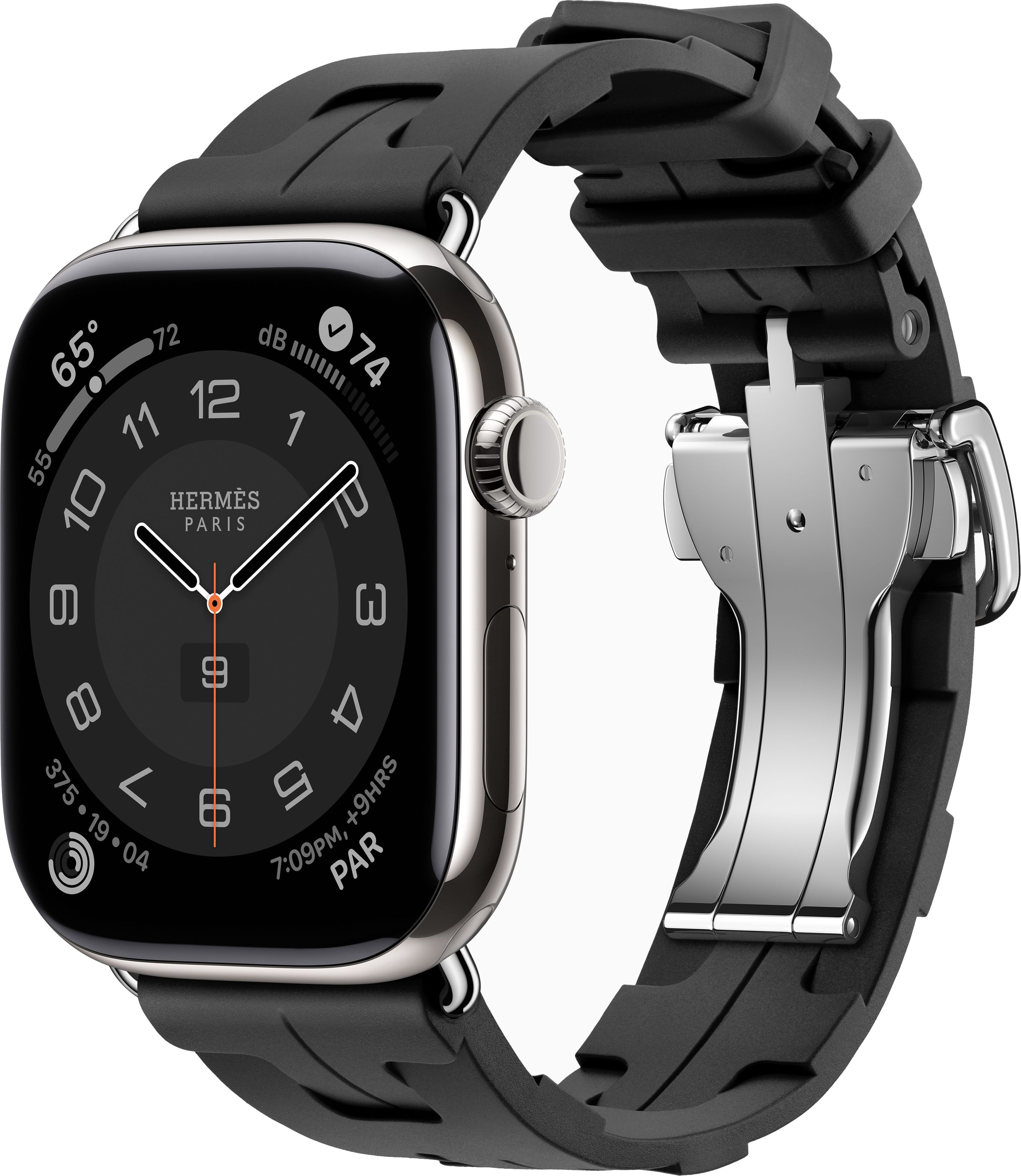 

Apple Watch Series 10 Hermes, 46 мм, титановый корпус, резиновый ремешок черного цвета, Черный, Watch Series 10 Hermes, 46 мм, титановый корпус, резиновый ремешок черного цвета