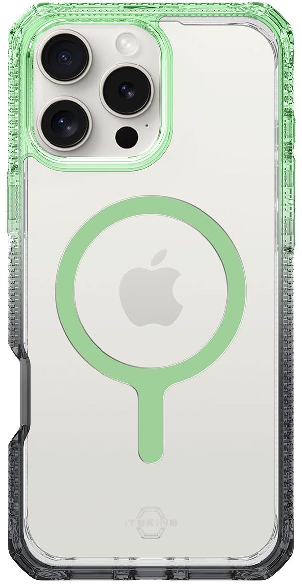 Бренд Чехол Itskins HYBRID R PRISM MagSafe для iPhone 16 Pro, светло-зеленый