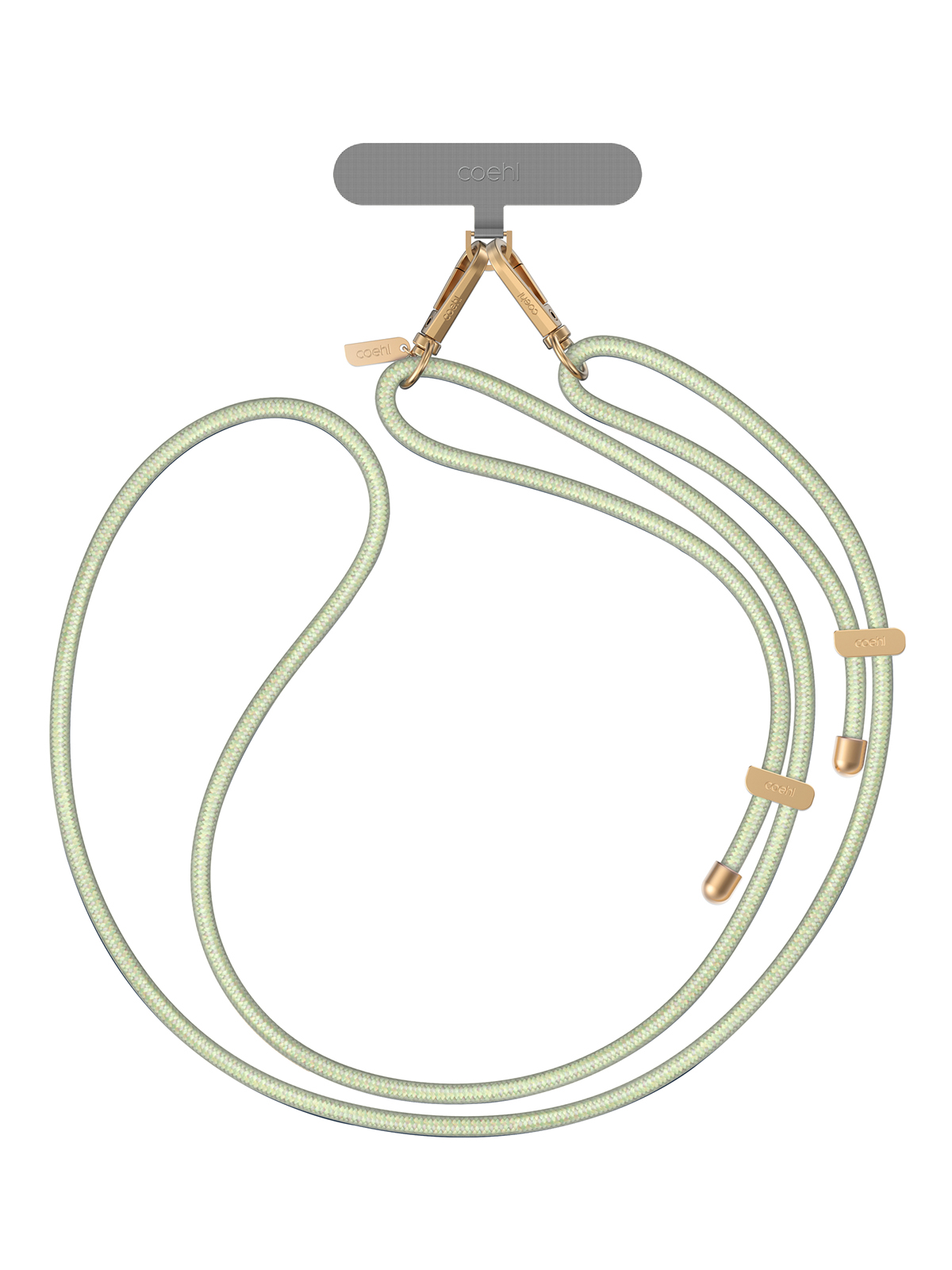 

Шнурок на шею Uniq Coehl Laurel Lanyard, светло-зеленый, Шнурок на шею Coehl Laurel Lanyard, светло-зеленый