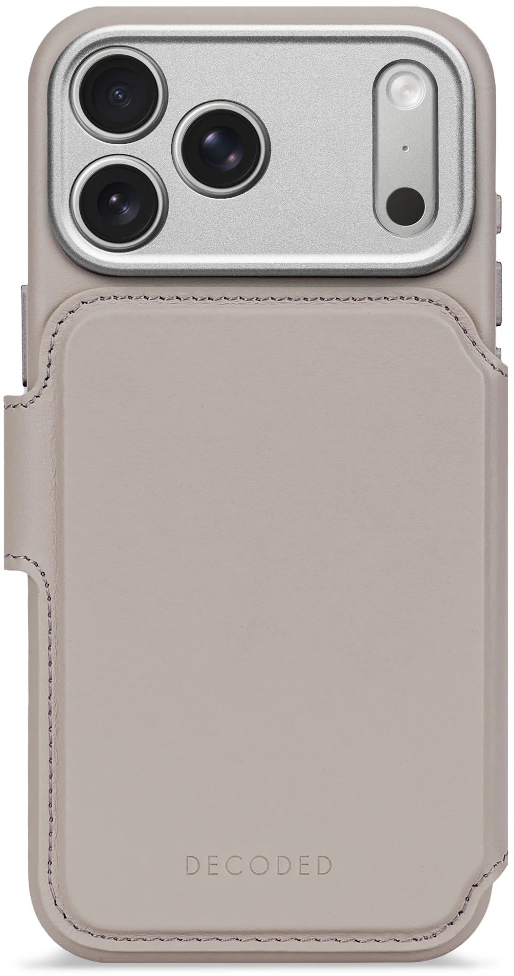 

Чехол Decoded Leather Detachable Wallet Case для iPhone 17 Pro Max, кожа, пудровый, Бежевый, Чехол Leather Detachable Wallet Case для iPhone 17 Pro Max, кожа, пудровый