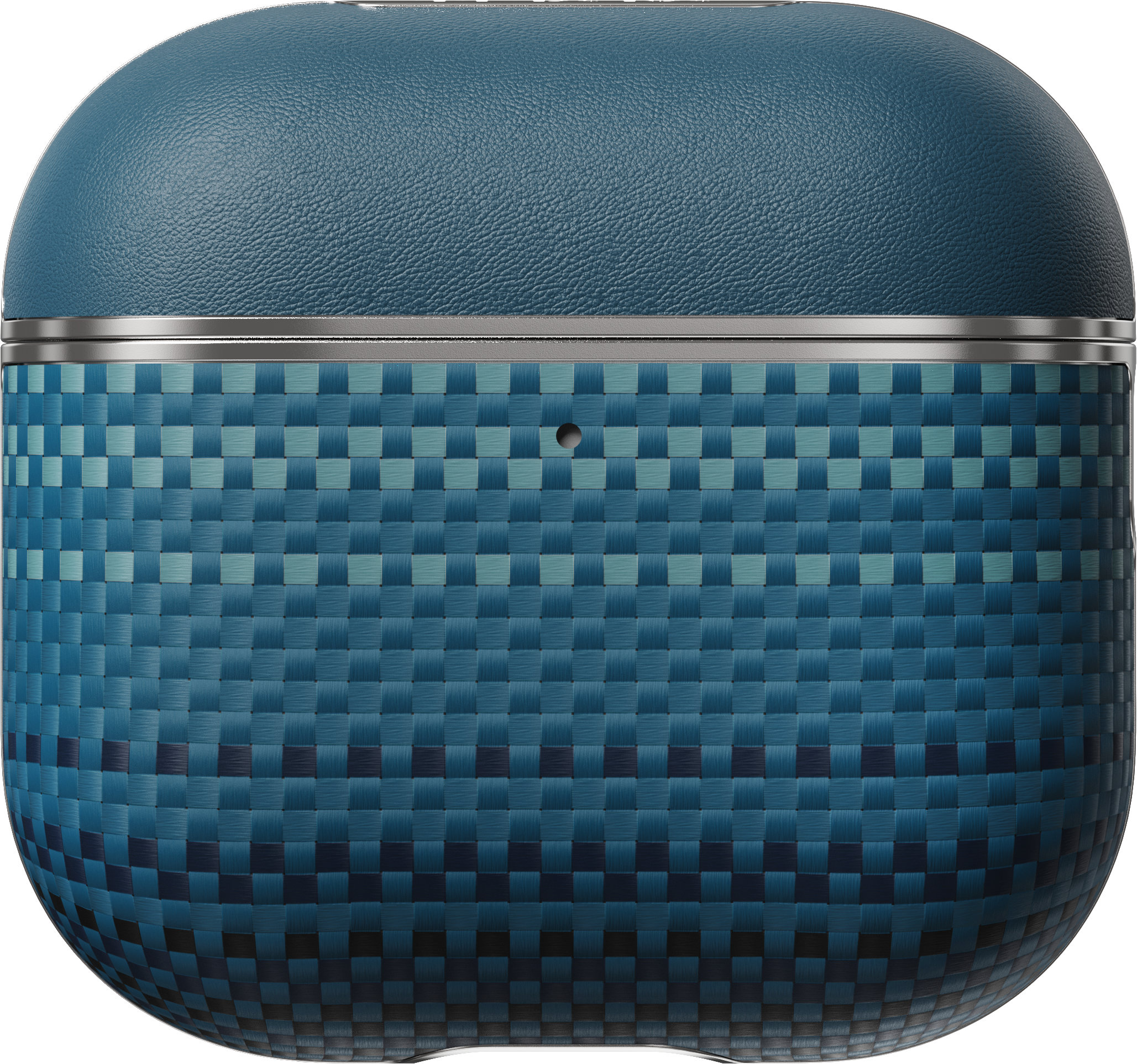 

Чехол Pitaka для AirPods Pro 2, кевлар, синий, Чехол для AirPods Pro 2, кевлар, синий