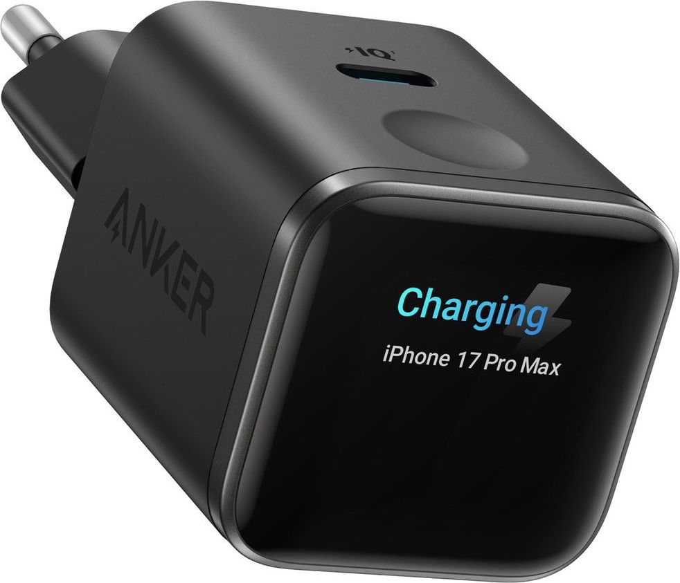Сетевое зарядное устройство Anker Nano Smart display, 45Вт, черный