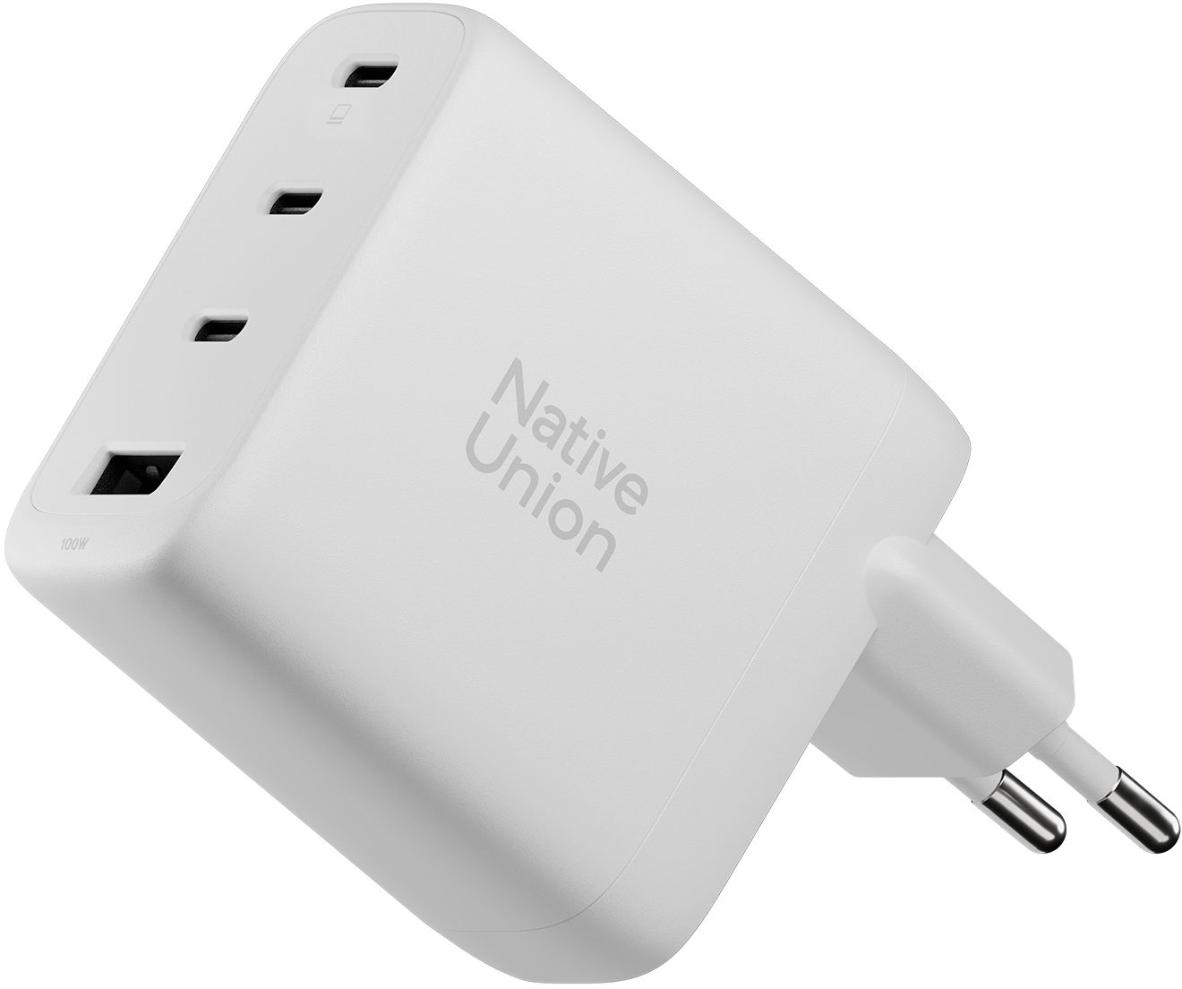 

Сетевое зарядное устройство Native Union Fast GaN Charger 3xUSB-C, 1xUSB-A, PD 100W, белый, Сетевое зарядное устройство Fast GaN Charger 3xUSB-C, 1xUSB-A, PD 100W, белый